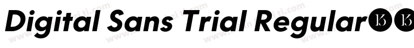 Digital Sans Trial Regular字体转换